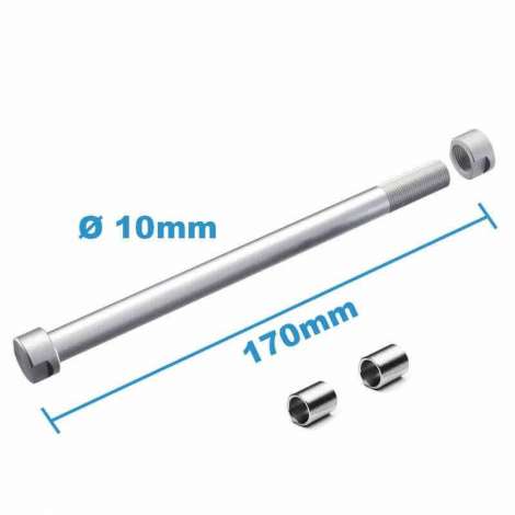 Eje rueda trasera 170x10mm